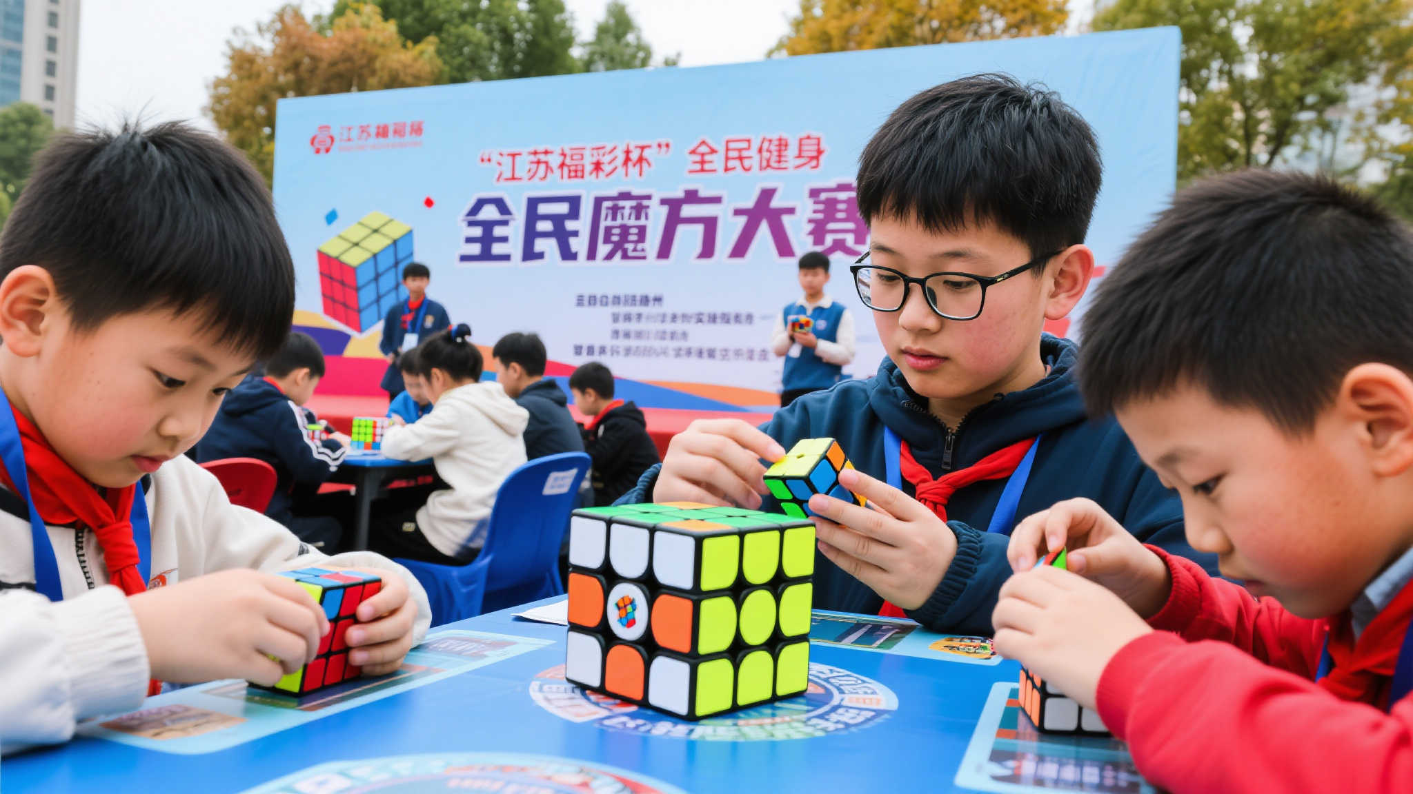 扬州举办首届江苏福彩杯全民魔方赛事
