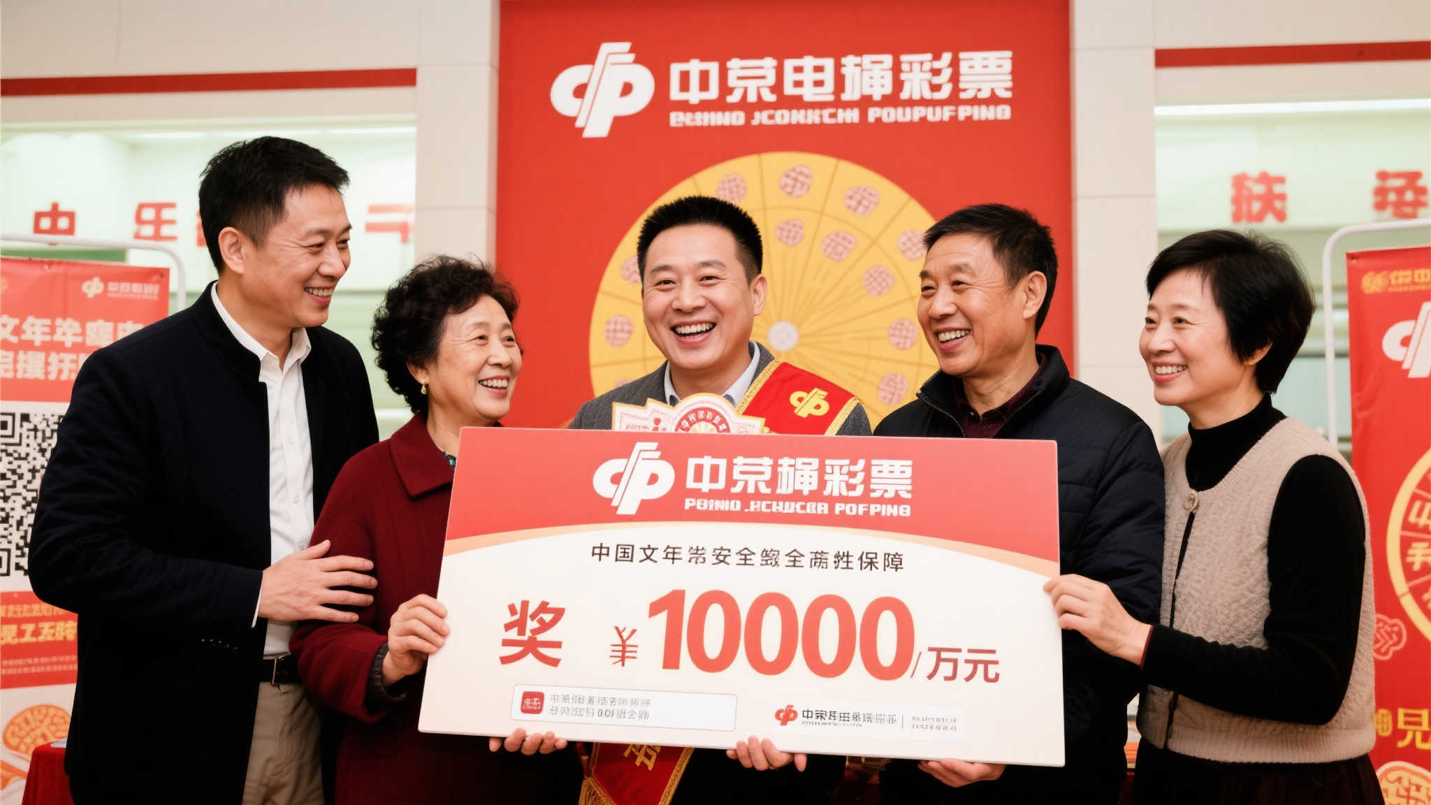 00后幸运儿刮出福彩百万大奖 偕父母迅速领奖