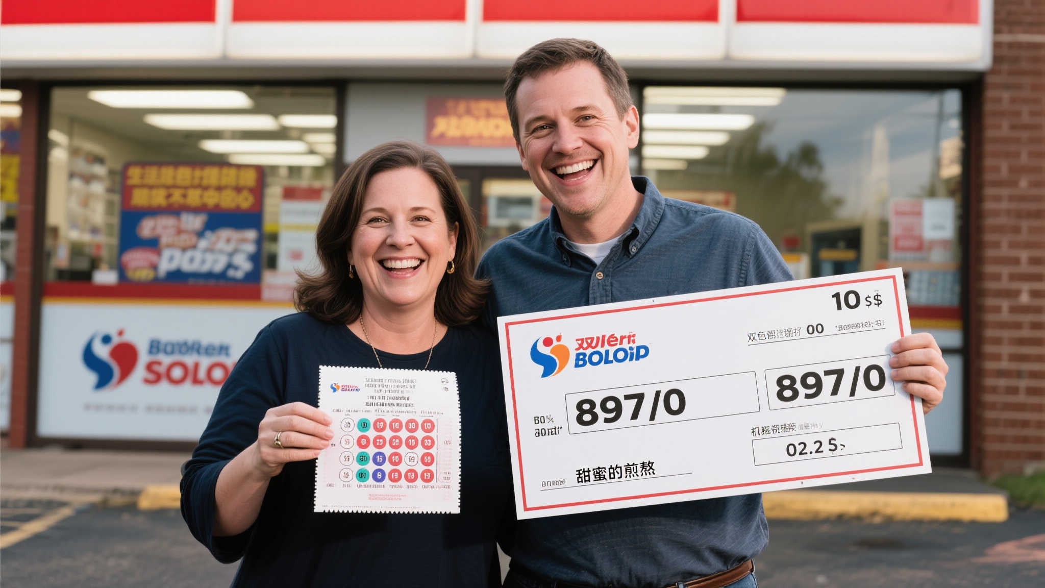 夫妇10元机选喜中双色球897万：无奈等到周一领奖