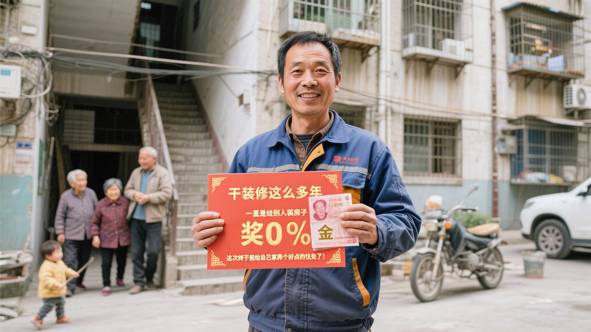 装修工匠坚守幸运号码,喜中双色球559万,计划购置电梯新居-图 装修工匠坚守幸运号码,喜中双色球559万,计划购置电梯新居-图