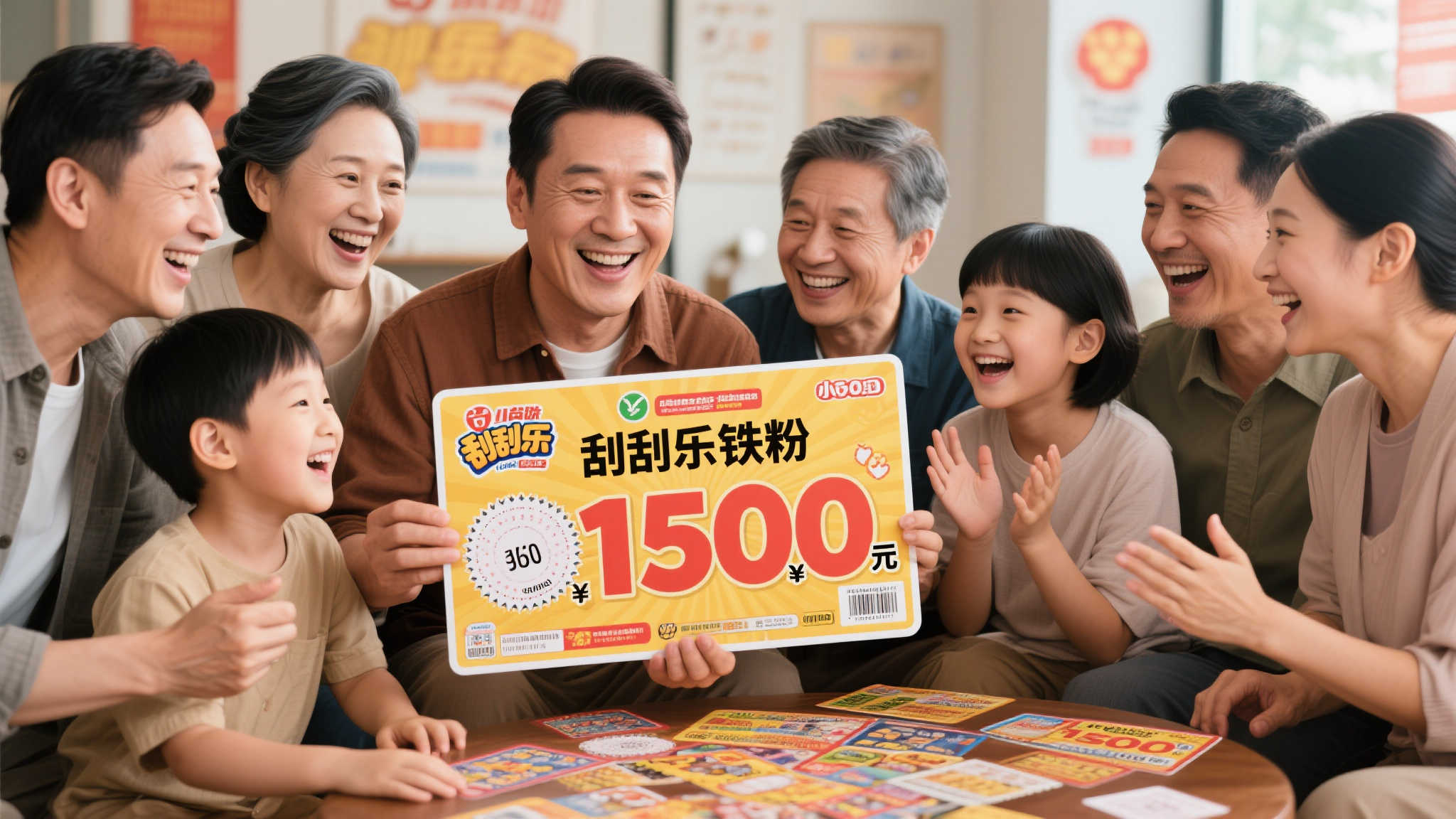 刮刮乐爱好者联手家人喜中150万,一次豪购多本彩票 刮刮乐爱好者联手家人喜中150万,一次豪购多本彩票