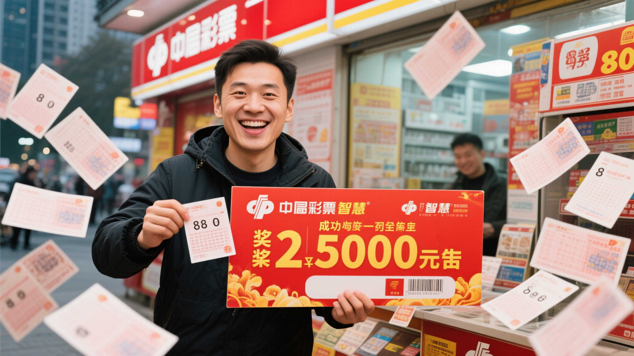 80后仅花2元揽获福彩500万 每期单注投注几十张 80后仅花2元揽获福彩500万 每期单注投注几十张