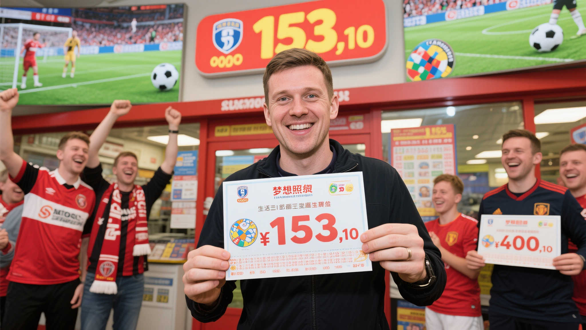 球迷喜中足彩153万迅速兑奖 曾有40万中奖记录