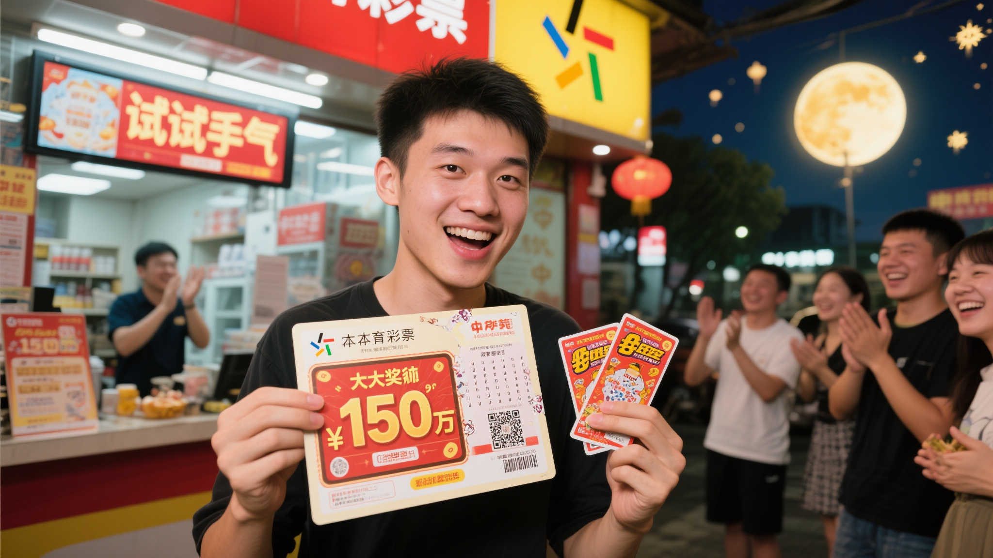 中秋佳节惊喜降临：小伙刮中体彩150万，震惊不敢信！