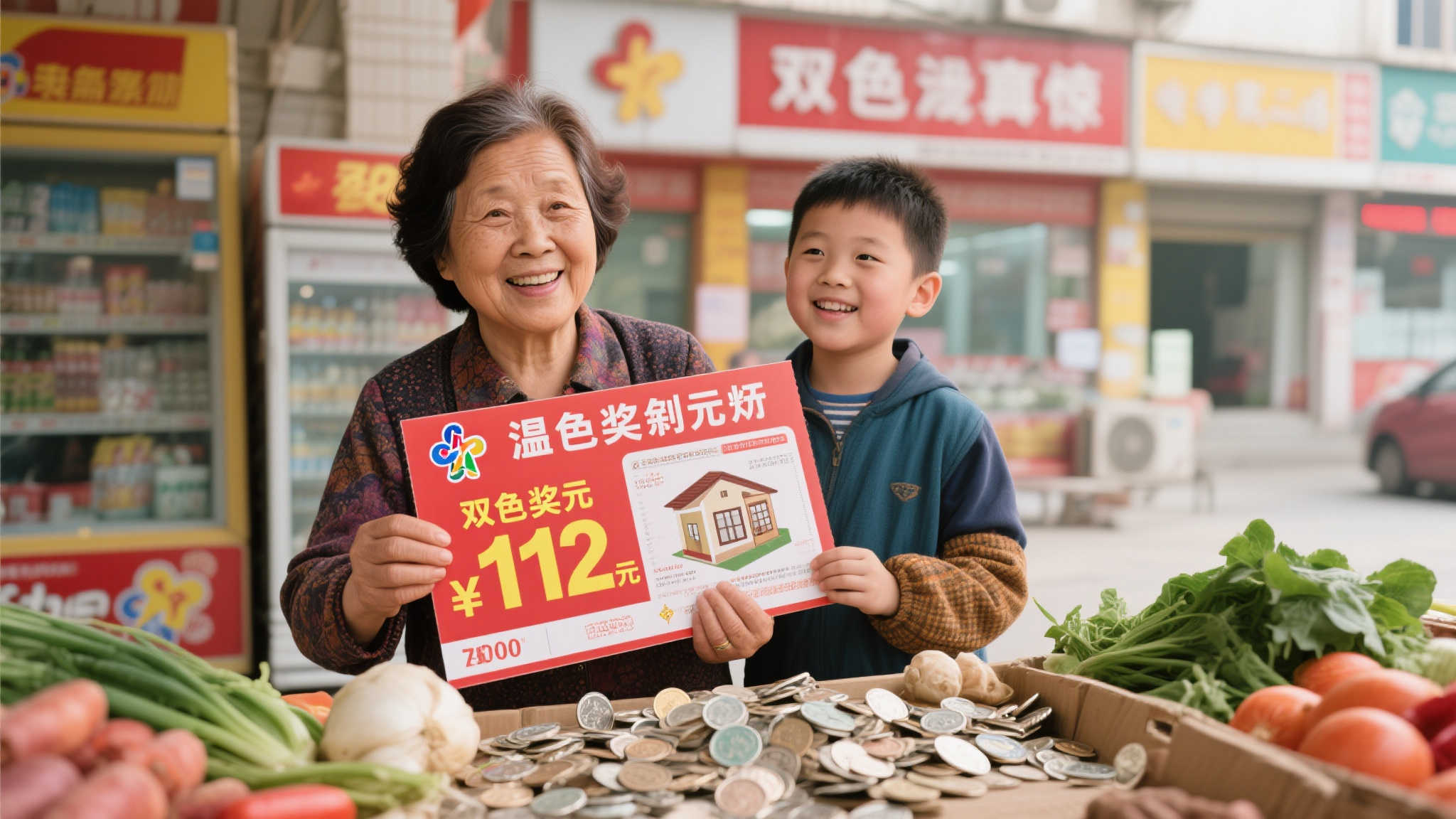 大妈用菜钱购彩意外中112万双色球 助小儿子圆购房梦